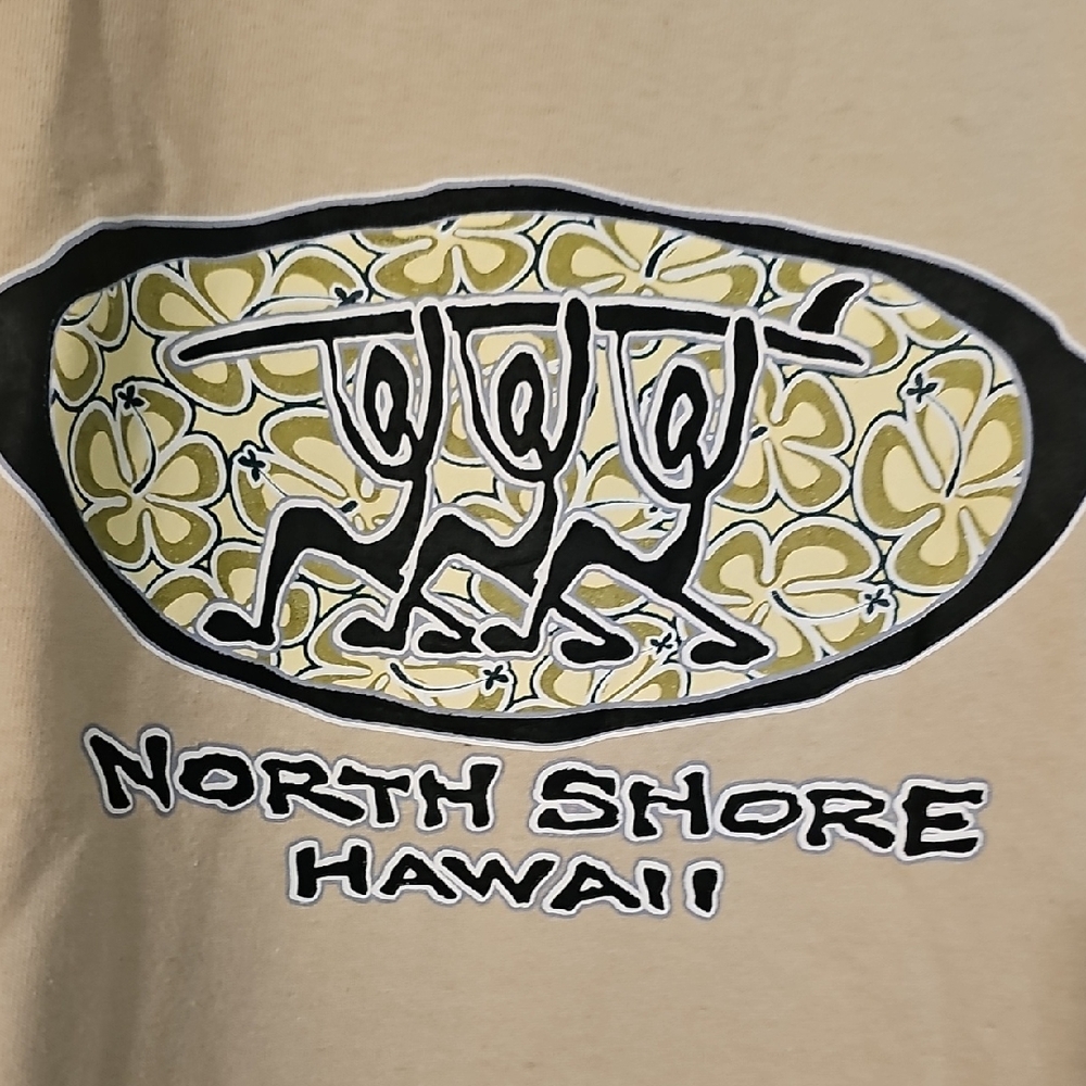 NWOT. Hawaii Classic Beige T-Shirt XL Tote 2